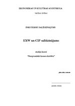 Конспект 'EXW un CIP inkotermu raksturojums un salīdzinājums', 1.