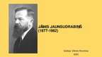 Презентация 'Jānis Jaunsudrabiņš', 1.
