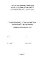 Реферат 'Akciju sabiedrības "Latvijas valsts meži" peļņas analīze 2012.-2015.gadam', 1.