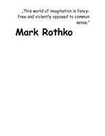 Эссе 'Mark Rothko', 1.