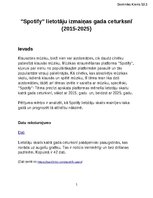 Конспект '''Spotify'' lietotāju izmaiņas gada ceturksnī (2015-2025)', 1.