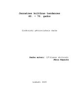 Реферат 'Jaunatnes kultūras tendences 60.-70.gados', 1.