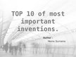 Презентация 'Most Important Inventions', 1.