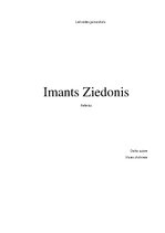 Реферат 'Imants Ziedonis', 1.