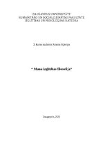 Эссе 'Mana izglītības filosofija', 1.