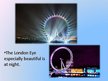 Презентация 'The London Eye', 7.
