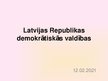 Презентация 'Latvijas Republikas demokrātiskās valdības', 1.