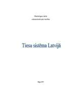 Конспект 'Tiesu sistēma Latvijā', 1.