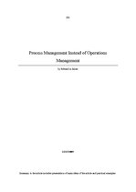 Конспект 'Process Management Instead of Operations Management', 1.