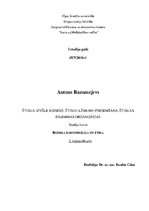 Конспект 'Ētiska izvēle biznesā: ētisku lēmumu pieņemšana, ētiskas dilemmas organizācijā', 1.