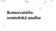 Презентация 'Komercattēlu semiotiskā analīze', 1.