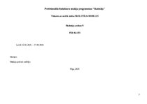 Отчёт по практике 'Skolotāja prakses pārskats', 2.