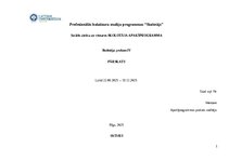 Отчёт по практике 'Skolotāja prakse', 1.