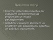 Презентация 'Reklāma un noieta stimulēšana SIA "Creditreform" Latvijā', 4.