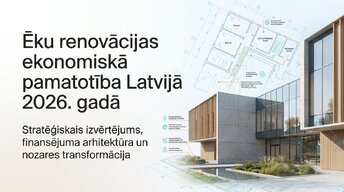 Презентация 'Ēku renovācijas ekonomiskā pamatotība Latvijā 2026. gadā', 1.