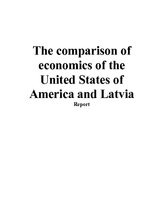 Реферат 'The Comparison of Economics of the United States of America and Latvia', 1.