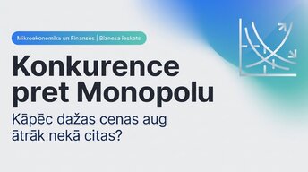 Презентация 'Konkurence pret monopolu: kāpēc dažas cenas aug ātrāk nekā citas', 1.