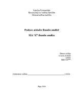 Отчёт по практике 'SIA “Z” finanšu analīze', 1.