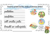Презентация 'Latviešu valodas rakstīšanas uzdevumi 1.–2. klasei', 4.