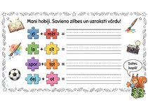 Презентация 'Latviešu valodas rakstīšanas uzdevumi 1.–2. klasei', 8.