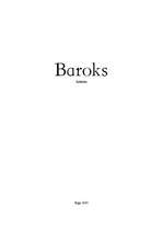 Реферат 'Baroks', 1.