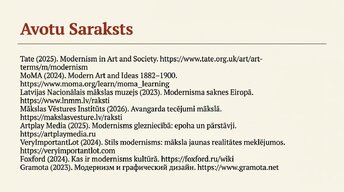 Презентация 'Modernisms', 22.
