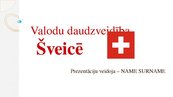 Презентация 'Valodu daudzveidība Šveicē', 1.