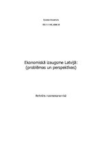 Реферат 'Ekonomiskā izaugsme Latvijā (problēmas un perspektīvas)', 1.