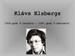 Презентация 'Klāvs Elsbergs', 1.