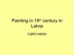 Презентация 'Painting in 19th Century in Latvia', 1.