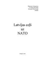 Реферат 'Latvijas ceļš uz NATO', 1.