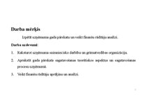 Конспект 'SIA X gada pārskats', 2.