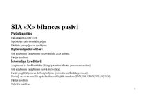 Конспект 'SIA X gada pārskats', 8.
