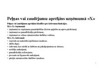 Конспект 'SIA X gada pārskats', 9.