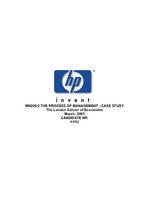 Презентация 'Hewlett-Packard (HP) Case Study', 1.