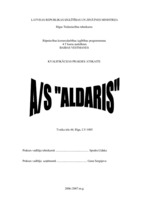 Отчёт по практике 'A/s "Aldaris"', 1.