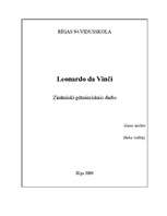 Реферат 'Leonardo Da Vinči', 1.