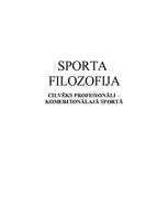 Реферат 'Sporta filosofija', 1.