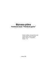 Бизнес план 'Biznesa plāns - Peintbola klubs', 1.