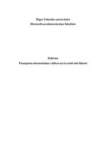 Реферат 'Referāts "Transporta ekonomiskais rādiuss un tā noteicošie faktori"', 1.