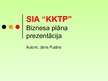 Бизнес план 'SIA "KKTP"', 59.