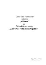 Реферат 'Lailas Ilzes Purmalietes rokopera "Olivers" un Čārlza Dikensa romāns "Olivera Tv', 1.