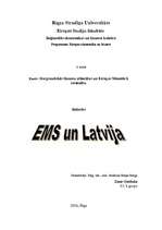 Реферат 'EMS un Latvija', 1.