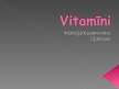 Презентация 'Vitamīni', 1.