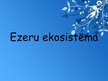 Презентация 'Ezeru ekosistēma', 1.