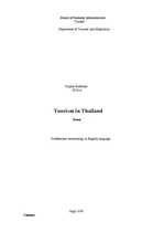 Реферат 'Tourism in Thailand', 1.