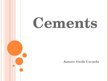 Презентация 'Cements', 1.