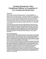 Конспект 'Classification Shifting as an Earnings Management Tool', 1.