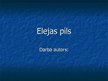 Презентация 'Elejas pils', 1.