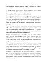 Эссе 'Cultural traditions in modern society', 6.
